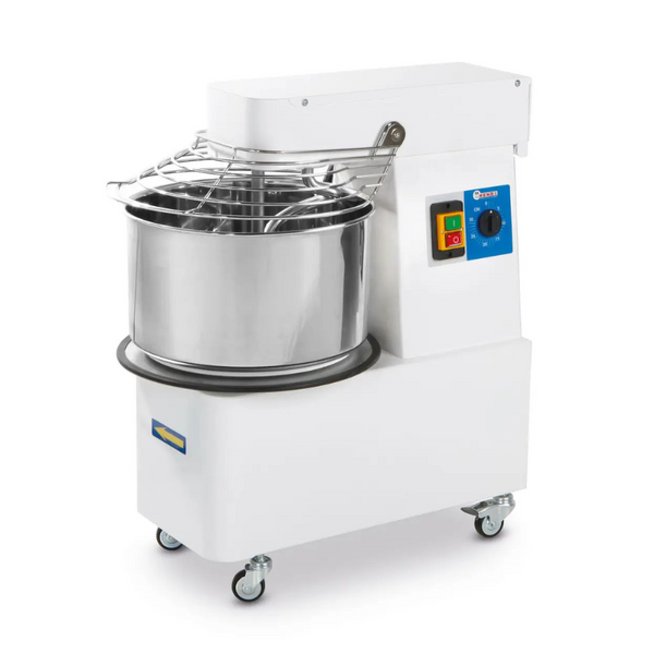 HENDI Spiralni mešalnik s fiksno glavo in posodo, 88 kg/h, 32 L, 230V/1100W