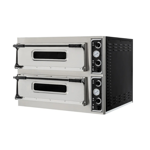 Profesionalna pizza pečica HENDI BASIC XXL 66, 2 komori, 400 V, 18.000 W