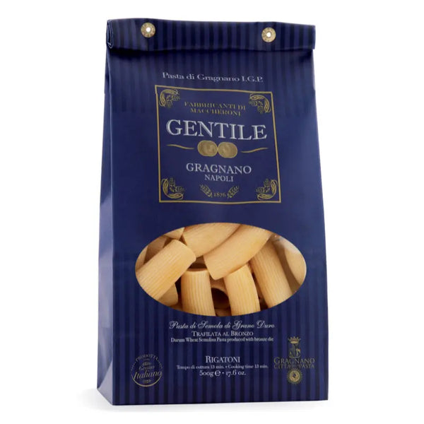 Testenine Gentile, Pasta di Gragnano IGP - Rigatoni, 500g