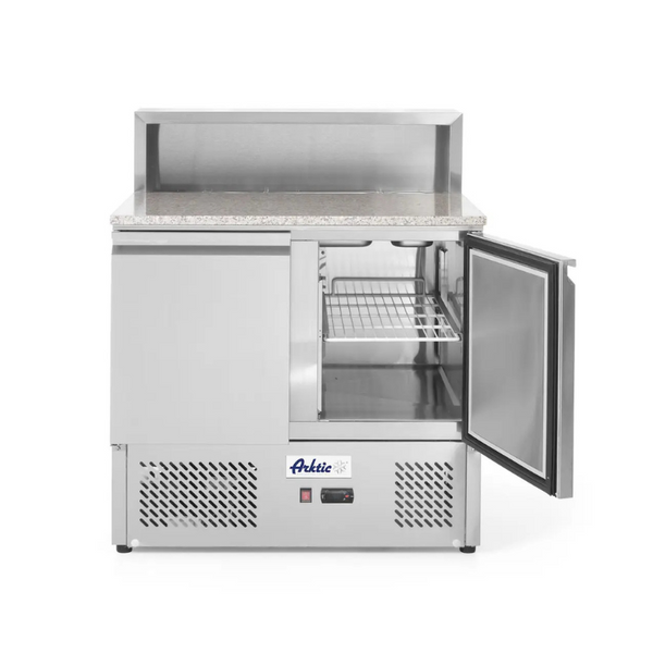 Arktic Pizza hladilni pult z dvema vratoma, 300 L, GN 1/1, granitna delovna plošča, 230V/310W